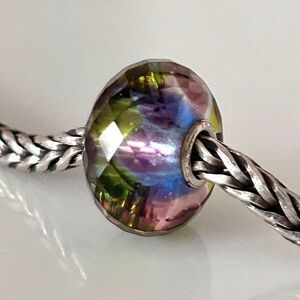 TROLLBEADS Layers of Highs & Lows Facet LAA 925S Blue Green Pink, TB Day 2023